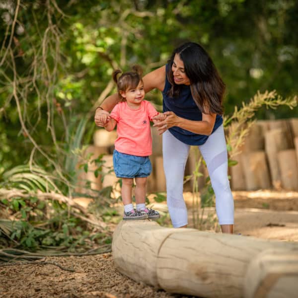 mother and daughter on adventure trail