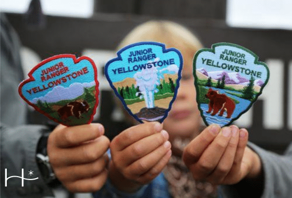 Junior Rangers, Big Adventures: National Parks for Kids 3 National Parks for Kids - yellowstone badges